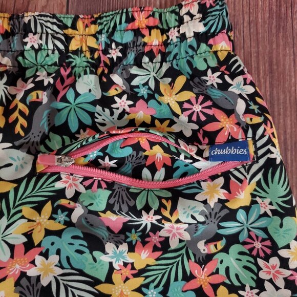 *READ* Chubbies Mens Size Medium Bloomerang Classic Swim Trunk Lined Floral - Picture 10 of 12